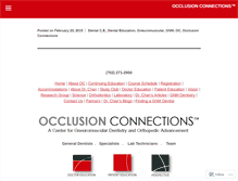Tablet Screenshot of occlusionconnections.com